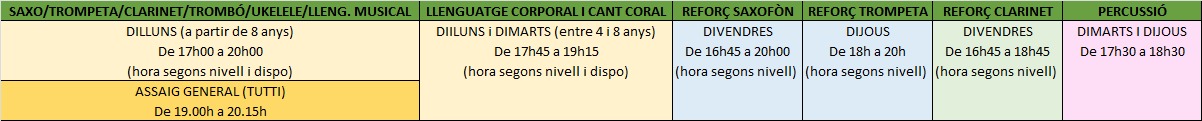 Horaris 24-25